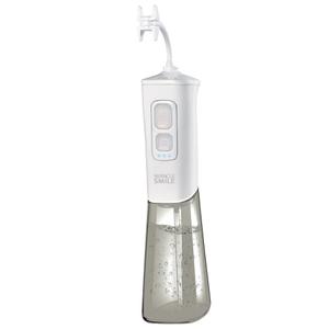 Ontel Miracle Smile Water Flosser for Teeth & Gum Health, Unique H-Shaped Flossing Head & 4 Water Jets, Cordless Water Flosser Features 360 Cleaning & 3 Pressure Modes, USB Rechargeable Dental Floss