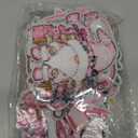 24 Pcs Pink Christmas Iron on Patches, Cute Reindeer, Santa Claus, Snowmen, Christmas Trees Xmas Embroidered Patches for Clothing, Socks, Backpacks, Jeans, Hats, DIY Decorations