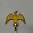 iElyiEsy Flagpole Eagle Topper - Golden Decorative Finial | Fits 15-30Ft Telescopic & Sectional Flagpoles | Durable ABS Material | Easy Install Patriotic Ornament