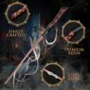 Magic Wizard Wand Resin Witch Sorcerer Wands for Kids Cosplay Party Halloween Costume Accessories, Broom