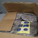 Realspring Inflatable Bean Bag Chairs Outdoor Blow up Camping Chairs Inflatable Lazy Sofa Folding Portable Bean Bag Loungers Couch for Movie Night (Coffee,6 Pcs)