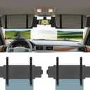 Sun Visor Extender for Car, Visor Extender Sun Blocker, Sun Visor Extension with Anti-Glare Lens Blocks UV & Sunlight, Adjustable Car Sun Visor for Safe Driving (2 Pack)