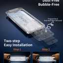 Beizun for iPhone AIR Screen Protector, 3-Pack 9H+Tempered Glass, Easy Installation, Bubble-Free & Dust-Free, Case Friendly, Full Coverage, 3D Curved Edges