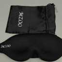 MZOO Sleep Eye Mask for Side Sleeper Men Women, Zero Eye Pressure 3D Sleeping Mask, Light Blocking Patented Design Night Blindfold, Soft Eye Shade Cover for Travel, Black