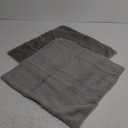 Pallene Faux Fur Plush Throw Pillow Covers 20x20 Set of 2, Soft Fluffy Couch Pillow Covers for Living Room, Grey