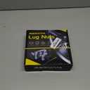 MIKKUPPA M14x1.5 Spline Lug Nuts - Replacement for Chevy Silverado, GMC Savana Sierra, Ford F250 F350 Super Duty, Ram 2500 3500 Aftermarket Wheel, 32pcs Black Closed End Lug Nuts with Socket Key
