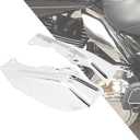 Motorcycle Mid Frame Air Deflector Heat Shields Deflector Fit for Harley Touring and Trike FLTR FLHT FLHX FLHTKL 2009-2016 Chrome