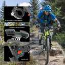 Bike Phone Holder, [Super Stable Metal] Motorcycle Phone Mount with Security Lock, Bicycle Phone Holder Handlebar with Soft Cushion & Adjustable Clip Compatible with 4.7''-6.8'' Phone (1 Pack)