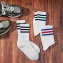 2 x Pilates Socks for Women Non Slip, Cotton Crew Grippy Yoga Socks with Grips for Maternity Hospital Workout, 3 Pairs