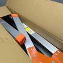 LEADALLWAY Aluminum Work Platform Step Ladder Heavy Duty Foldable 440 Lbs Capacity 30"x12"x20" Silver
