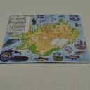 Larsen Puzzles Iceland Map with Animals 81 Piece Children's Educational Jigsaw Puzzle