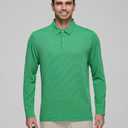 Mens Golf Shirts Long Sleeve Moisture Wicking Collared Work Business Casual Tennis Polo Shirts for Men (XL)