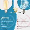 Lightdot 300FT Outdoor String Lights, LED Bistro String Lights with Shatterproof ST38 Vintage Bulbs, 2200K Dimmable, Waterproof Hanging Lights for Porch, Deck, Garden, Backyard, Balcony - ETL Listed