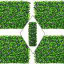 DOEWORKS Expandable Fence Privacy Screen for Balcony Patio Outdoor, 4PCS Faux Ivy Fencing Panel for Backdrop Garden Backyard Home Decorations