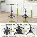 AZEAM Adjustable Plant Risers for Inside Pots, 2 PCS Planter Inserts Fillers 12"- 16" Raise for Large Flower Pots, Height Planter Lifter Stand with 4"-12" Top Support for Outdoor Indoor Plants
