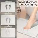 ZIKIBL Stone Bath Mat Diatomaceous Earth Shower Mat Super Absorbent Non-Slip Diatomite Stone Bath Mats for Bathroom Floor Quick-Drying Natural Easy to Clean24 * 16''