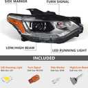 Xenon Headlights Assembley Compatible with Chevy Traverse 2018 2019 2020 2021 Hid Projector Headlights with LED DRL Headlamps Right Passenger Side 84887858 GM2503487