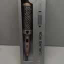 K&K Thermal Brush Heated Round Brush - Blowout Look Volumizer with 1.7 inch Heated Round for Hair Styler Tool Hair Straightener and Curler 2 in 1 Dual Voltage Temperture Contronal (Silver, 1.7 Inch)