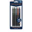 SARASA Nano Gel Ballpoint Pen 0.38mm Extra Fine Point Rubber Grip 5 Vintage Colors Set JJX72-5C-V-N Japan Import With Original Stylus Ballpoint Touch Pen