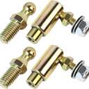 2 Sets Throttle Disconnect, Quick Release Ball Joint, 10-32 in Female Thread Compatible with Allstar Throttle Cable Ball End, Throttle Cable End, Steel Carburetor Connecting Rod