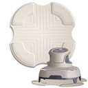 Palksky Air Fryer Trivets Silicone for Ninja Crispi, Hot Pads Potholders for Ninja Crispi Airfryer Accessories, Portable Glass Air Fryer Cooking System Holder, Kitchen Aid (Off White)