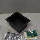 Qeke Shower Foot Rest for Shaving Legs, 304 Stainless Steel Footrest Niche with Shaving Holder, Recessed Shower Niche for Shaving Legs, Matte Black (5.9" x 4.8")