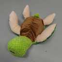 ZYBDP Interactive Dog Toy, Green Turtle Plush with Slow Feeder Bowl, Squeaky Chew Toy