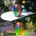 Peacock Solar Lantern Outdoor Lights, Hanging Solar Lanterns Waterproof Lamp Tasktop Garden Porch Yard Decor, Birthday Gifts Light for Women Mom Grandma