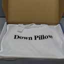 Canadian Luxury Goose Down Pillow Queen Size - 900 Fill Power, 100% Cotton with Teflon Shell- Ultra Comfort Sleep Pillows - Bed Pillows for Back, Stomach, Side Sleeper(White,Queen(Pack of 1))