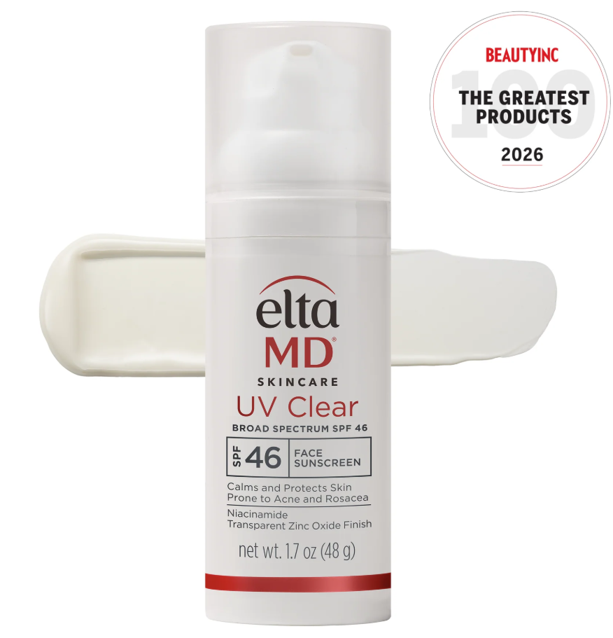 EltaMD UV Clear Face Sunscreen SPF, OilFree Sunscreen with Zinc Oxide, Dermatologist Recommended, 1.7 oz