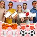 24 Pack Classroom Valentine Sports Gifts Football Valentine Glasses Balls Gifts with Cards Sports Themed Party Favor Study Room Exchange Gift Birthday Stuffers for Team