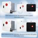 FOGATTI InstaShower 8 Plus RV Tankless Water Heater, with 15 x 15 inches White Door and Remote Controller, 12V DC, Best High Altitude Performance, Ideal for RVers' Everyday Use, Gen 3 (EXP 07/06/26)