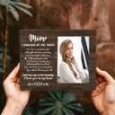 Mom Memorial Picture Frame, Sympathy Wooden Photo Frame Gifts for Loss of Mom, 4x6 inch Photo