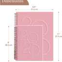 2 x Rileys & Co 2025 Deco Weekly Planner - Annual Weekly & Monthly Agenda Planner, Jan - Dec 2025, Flexible Cover, Notes Pages, Twin-Wire Binding (6 x 8-Inches, Pink)