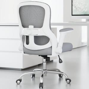Ergonomic Office Chair: 400LBS Office Computer Desk Chair with High Back Mesh and Adjustable Lumbar Support Rolling Work Swivel Task Chairs with Wheel 3D Armrests, Ergo Gaming Chair (Grey)