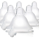 evenflo 2 vented nipples,fast flow, 6m+,  wide neck