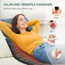 Full Body Massage Mat with Heat, Detachable Massager Pad Deep Tissue Pain Relief,10 Vibrating Motors for Relaxation at Home or Office