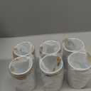 Rustic Vase for Table Centerpieces 4.33 Inch Small Petite Flower Vase with Twine Bow Vintage Farmhouse Decor for Wedding Reception Dining, Home Galvanized Metal Buckets(White,12 Pcs)