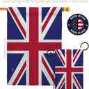 United Kingdom House Flag - Regional Nationality Nation International World Country Particular Area - Decoration Banner Small Garden Yard Gift Double-Sided Made in USA 28 X 40