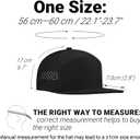 Performance Snapback Hats for Men Women,Flat Bill Cap,Golf,Running,Workout
