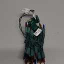 PREXTEX 50 Ct. Multi-Color Christmas Tree Lights with Green Wire - 10 Ft String Lights for Indoor and Outdoor Use - Multicolor Incandescent Christmas Tree Decoration with End-to-End Connectors