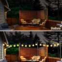 4 Pack String Light Poles for Deck, 5Ft Heavy-Duty Metal Deck Light Poles for Outside with Fixing Clips, Lighting Hanging Post Accessories for Patio Decor Garden Backyard Yard Fence Porch Decorations