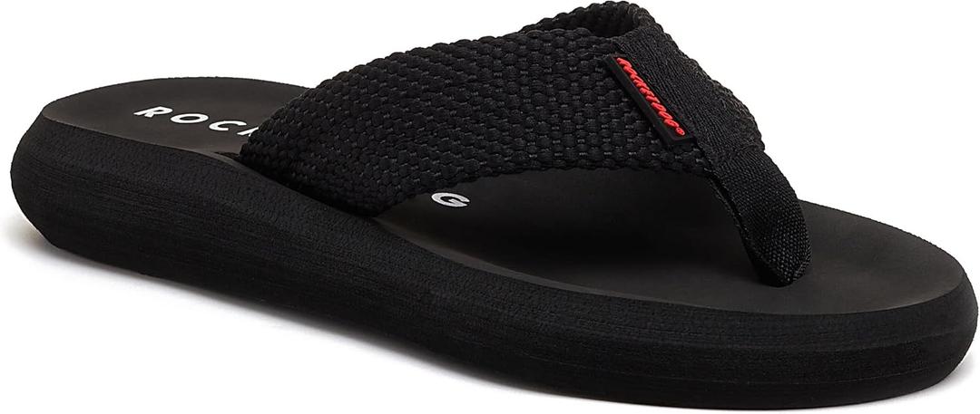 Rocket Dog womens Sunset Flip Flop, Black, 6 US