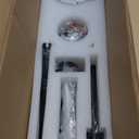 60" Ceiling Fans with Lights and Remote Control, Outdoor Ceiling Fan with Lights High CFM Quiet 3 Blade Wood Walnut Ceiling Fan,Bronze Gray