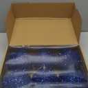 Vertintong 6 Pcs 4 Inch Christmas Tree Tinsel Ornaments for Tree Glitter Sequin Hanging Ornaments Christmas Tinsel Balls Decorations Shatterproof for Xmas Party Holiday Decor(Blue)