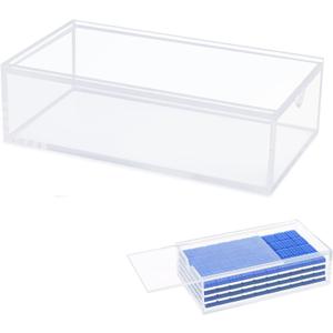 Empty Acrylic Mahjong Case for 1.2"0.9"0.5" American Mahjong Tiles, Display Box for 160 Tiles Only (Only Case, No Tiles)