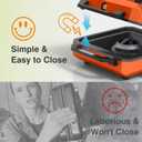 ODSD 2 Burner Camping Stove with Windshield, 20000 BTU Propane Camp Stove, Portable Folding Gas Stove, Camping Essentials Gear Includes Frying Pan, Coffee Stand & Carry Bag, Orange