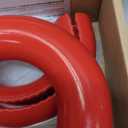 Tow Hooks Covers for Ford F150 2004-2026 Bronco Base/Big Bend/Outer Banks 2021-2026 Compatible with Toyota Tundra Accessories 2017-2021 (Red)