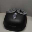 Medcursor Foot Massager with Heat - Shiatsu Feet Massage Machine Delivers Relief for Tired Muscles & Plantar, Deep Kneading Therapy, Multi-Level Settings for Home, Office Use, Size up to 13" (Matte Black)