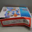 SpringFlower Toddler Basketball Hoop & Soccer Goal Activity Center Toys with Light & Music,Elephant Toddlers Musical Toys Gift, Baby & Toddlers Christmas Birthday Gift for 1 2 3 Year Old Boys & Girls (Blue)